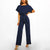 Dame Jumpsuit Komfortabel Passform Lett Pustende Stoff 7