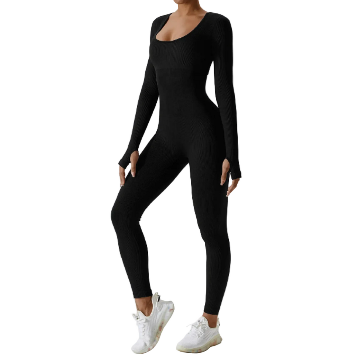 Dame Jumpsuit Langermet Sporty Design 0