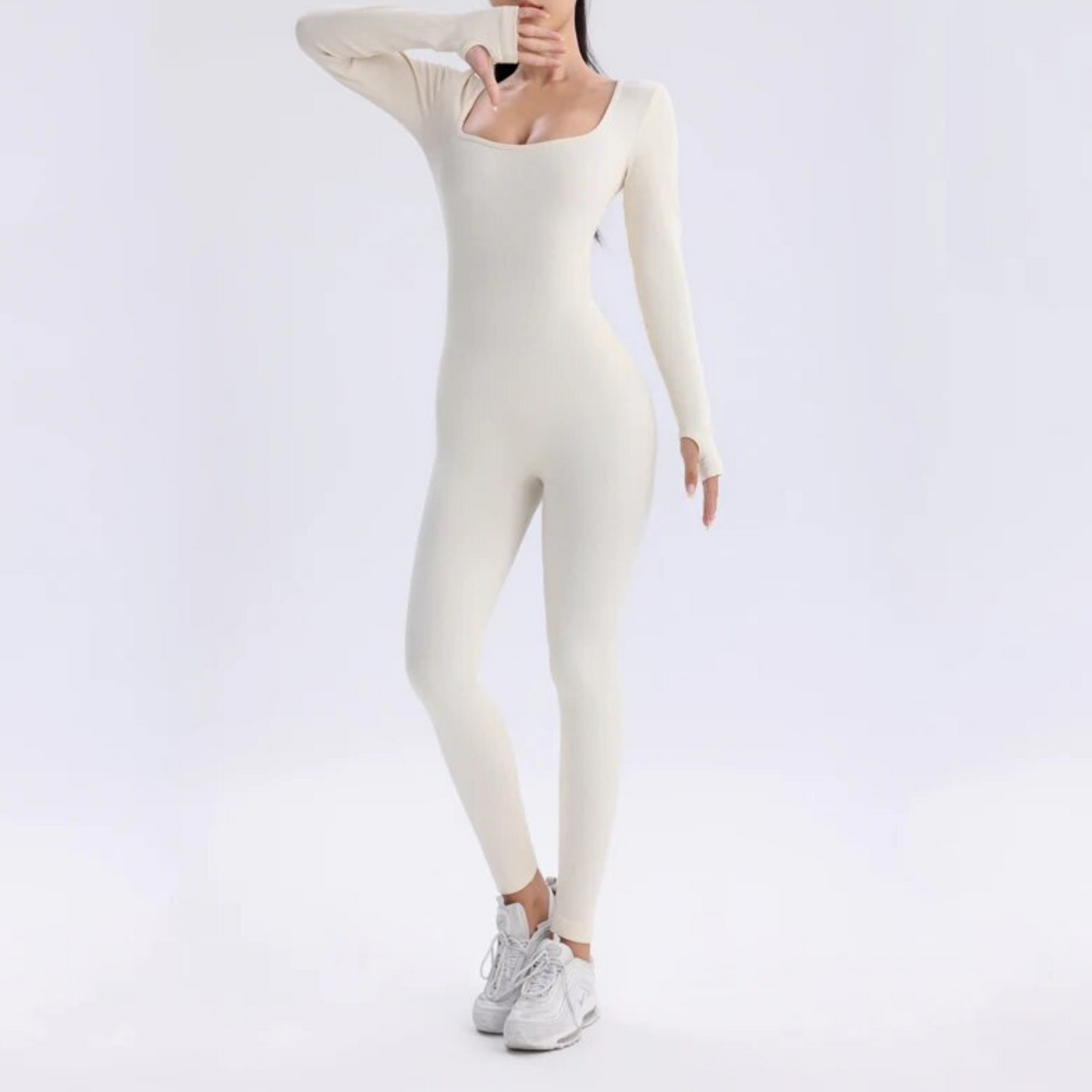 Dame Jumpsuit Langermet Sporty Design 6