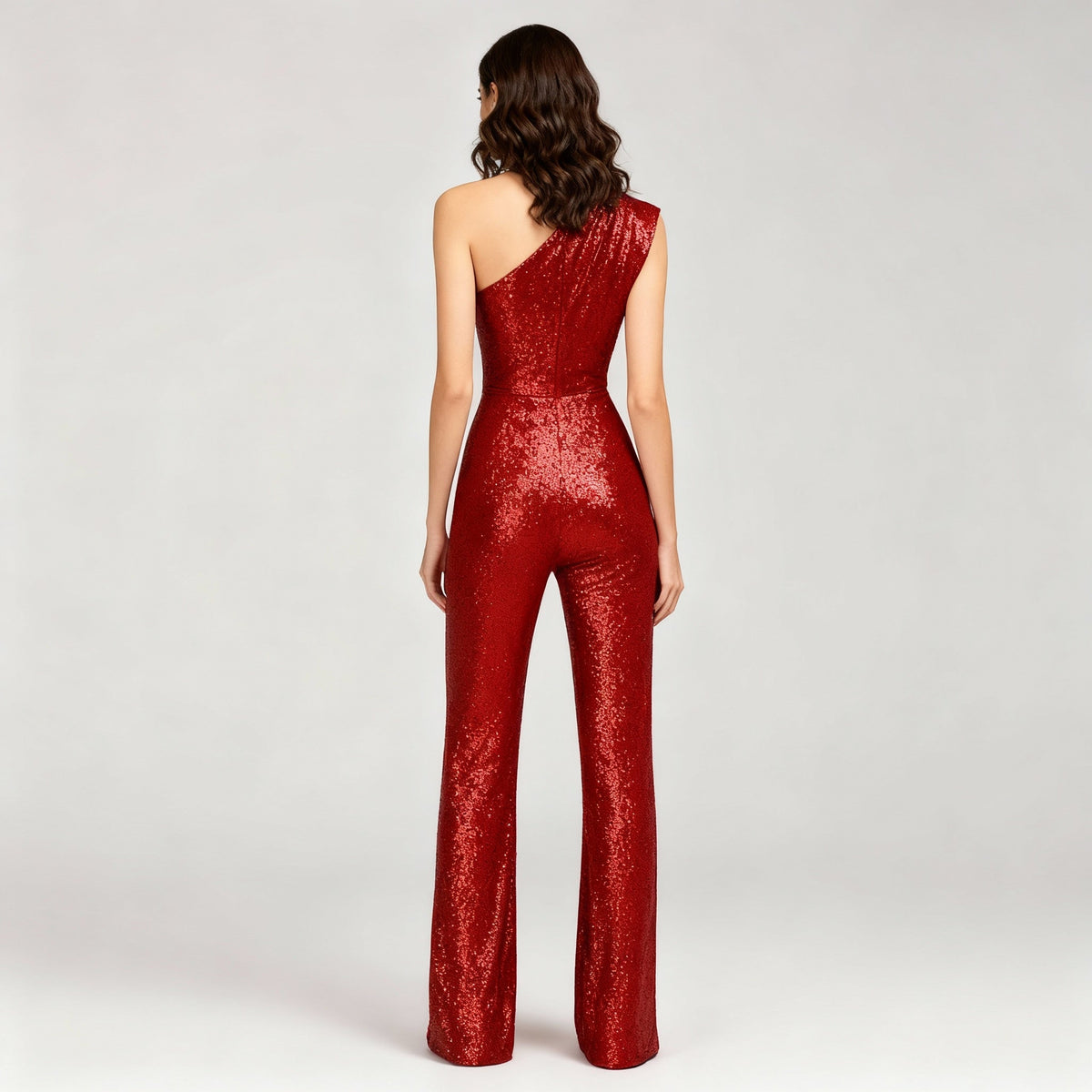Dame Jumpsuit Med Glitrende Paljetter 2