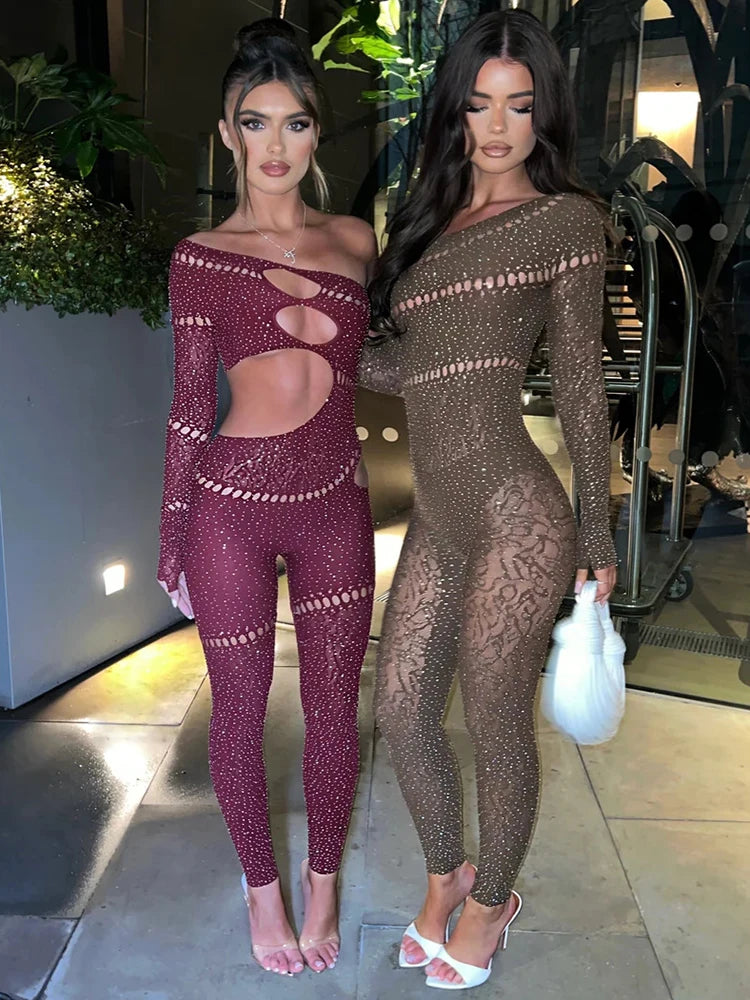 Dame Jumpsuit Off Shoulder Langermet 6