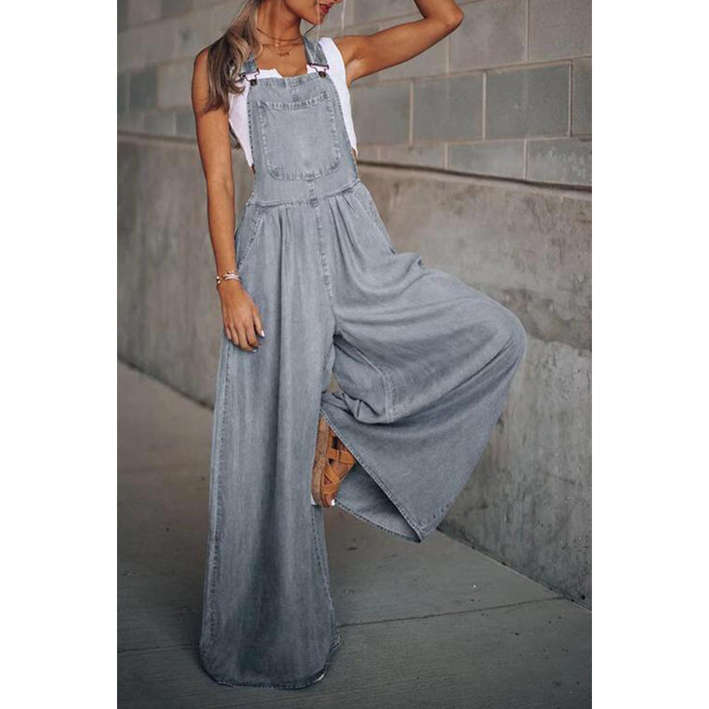 Dame Jumpsuit Stilig Denim Design Komfortabel Allsidig 6