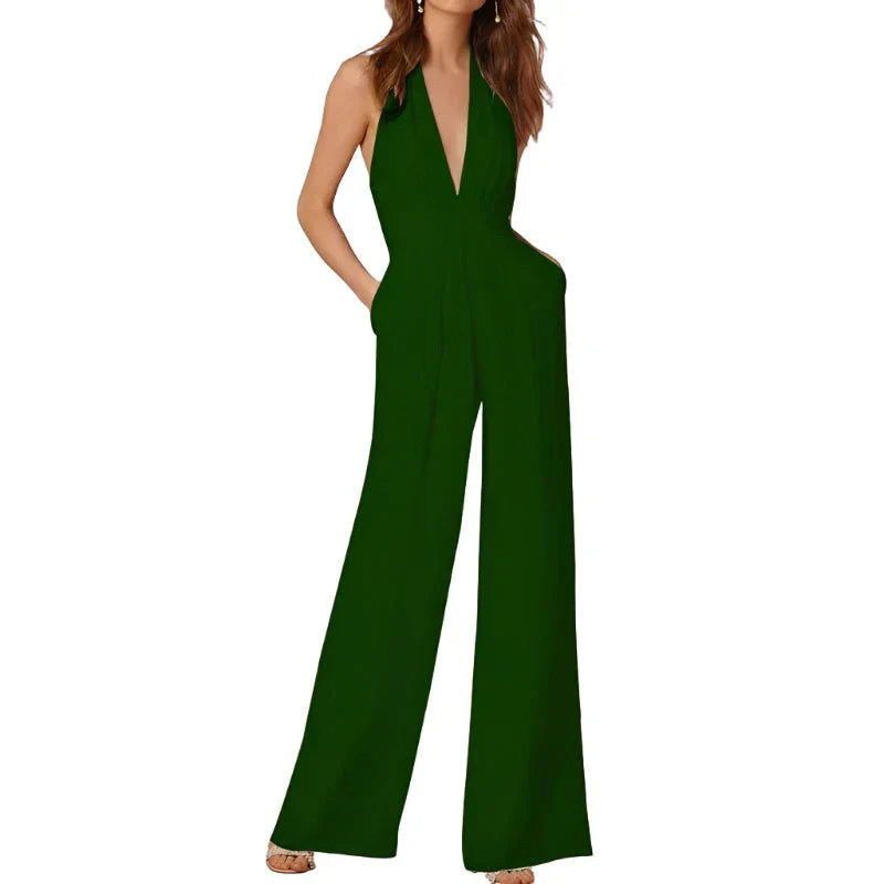 Dame Jumpsuit Tidløs Design Allsidig Stil 1