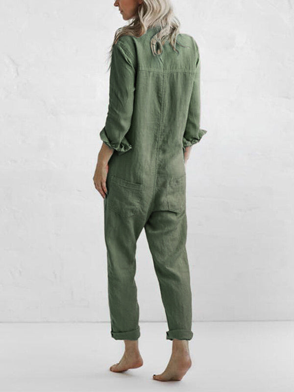 Dame Jumpsuit Uformell med Lange Ermer 1