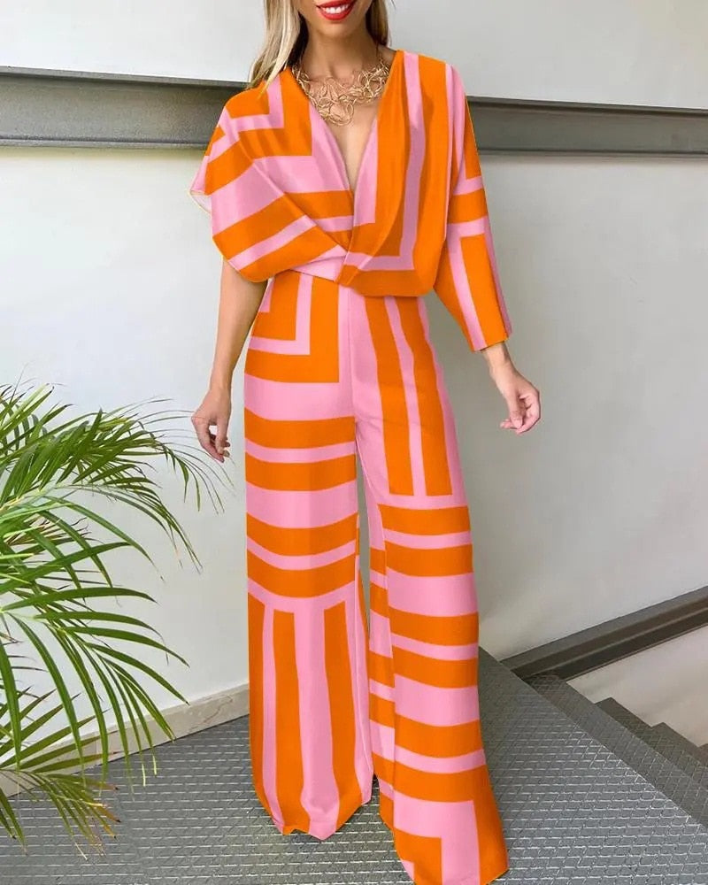 Dame Jumpsuit V-hals Med Vinger 5