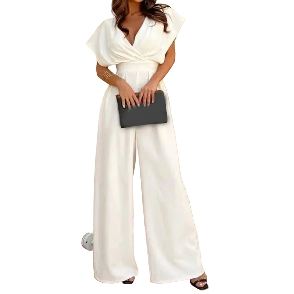 Dame Jumpsuit med Brede Ben 0