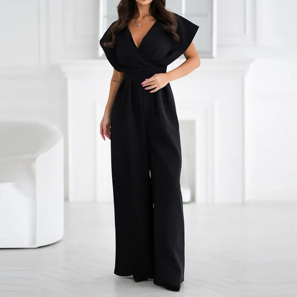 Dame Jumpsuit med Brede Ben 4