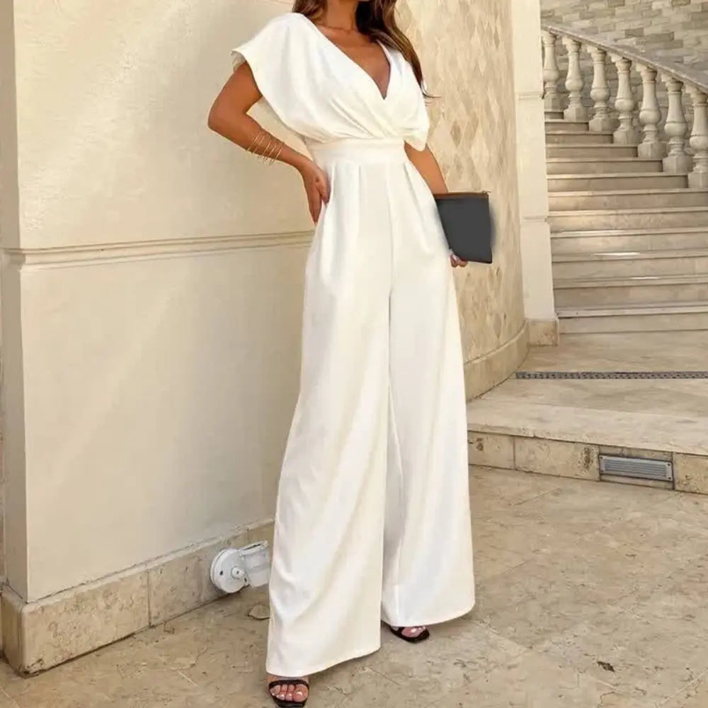 Dame Jumpsuit med Brede Ben 8