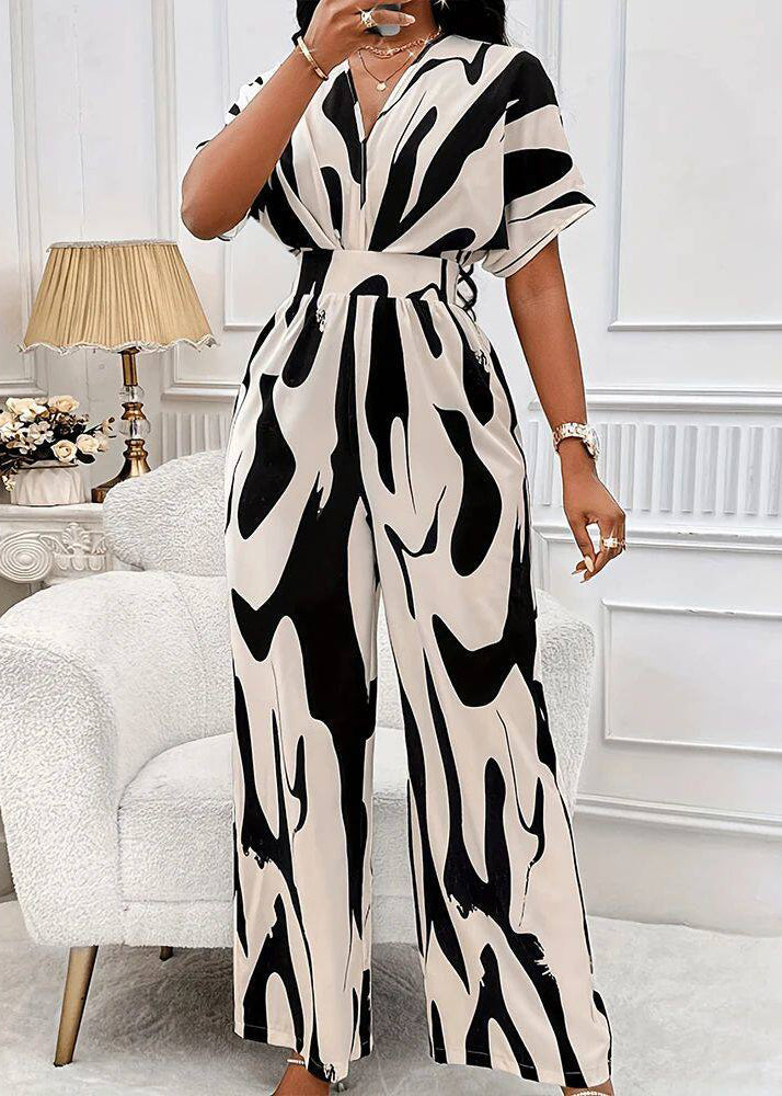 Dame Jumpsuit med Elastisk Midje Moderne Stil 2
