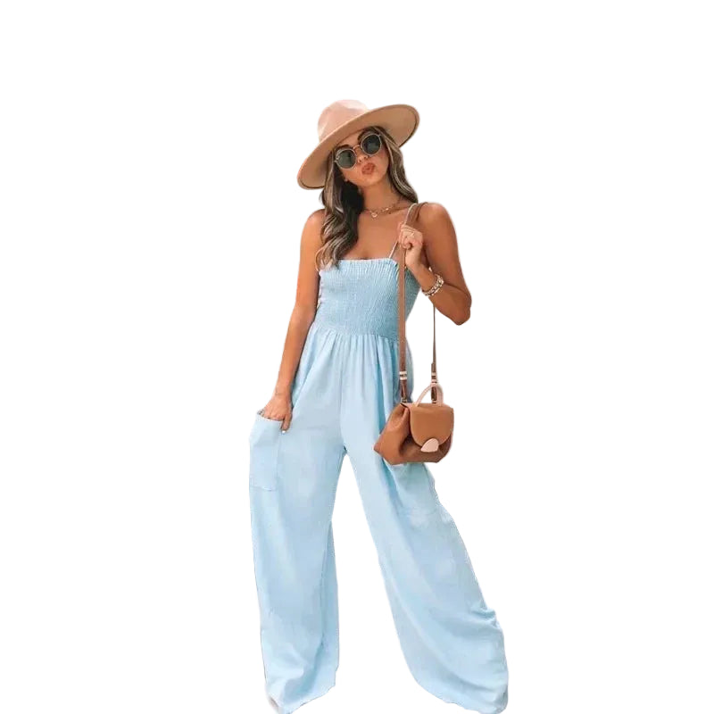 Dame Jumpsuit med Løs Passform 0