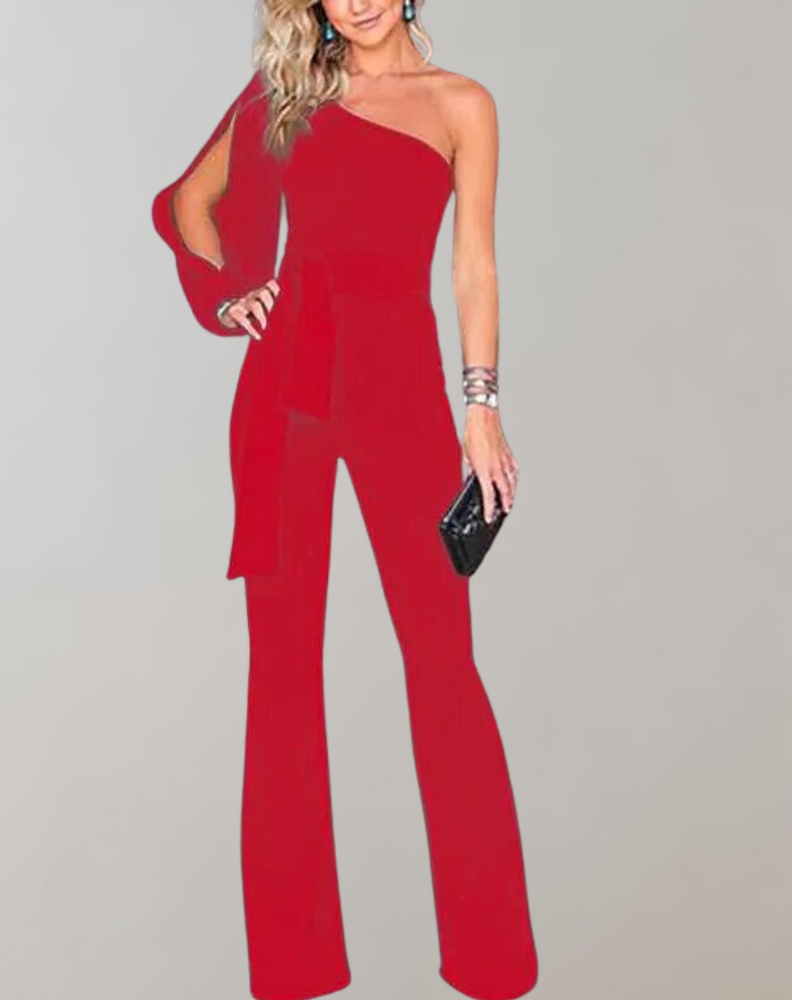 Dame Jumpsuit med Sløyfebelte 7