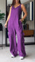 Dame Jumpsuit med V-hals i Denim 12