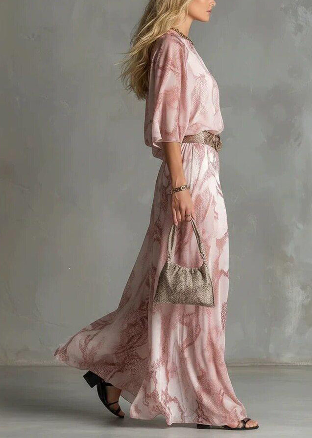 Dame Jumpsuit med en skulder og asymmetrisk trykk 1