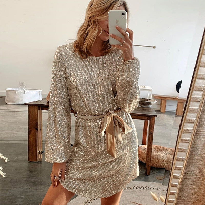 Dame Kjole Glitterdesign For Spesielle Anledninger 1
