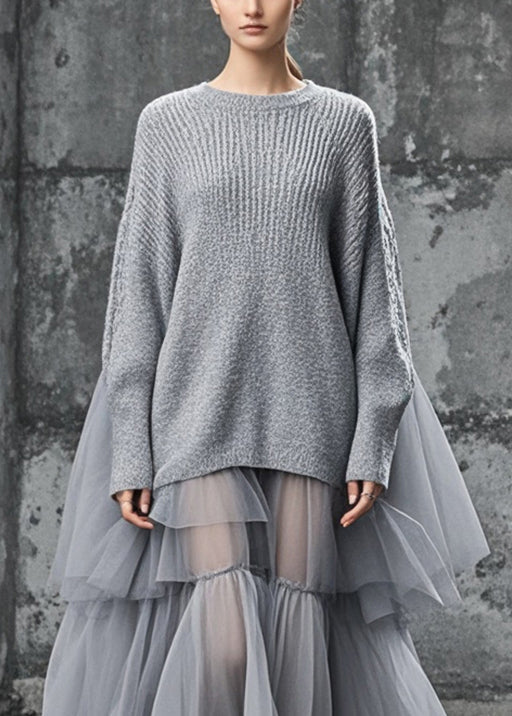 Dame Kjole Oversized Patchwork Stil 1