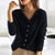 Dame Kjole Strikket Elegant Design Myk Stoff 7