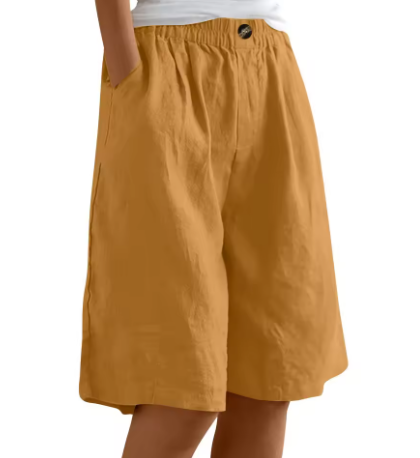 Dame Komfort Shorts Med Avslappet Snitt 10