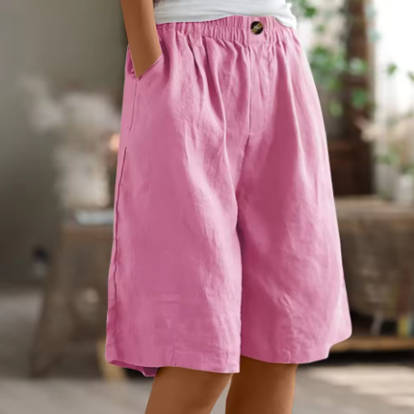 Dame Komfort Shorts Med Avslappet Snitt 4
