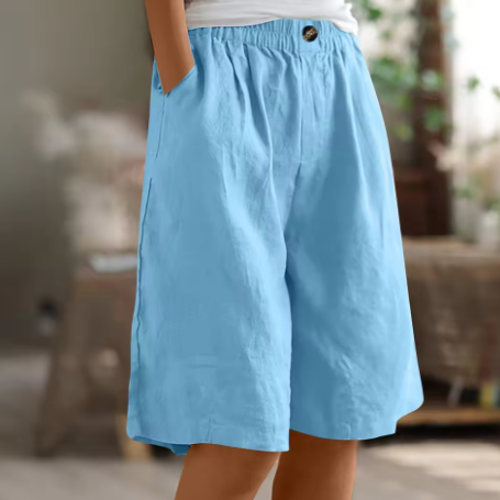 Dame Komfort Shorts Med Avslappet Snitt 6