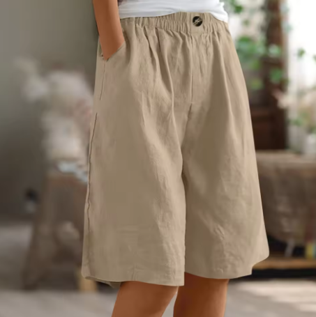 Dame Komfort Shorts Med Avslappet Snitt 7