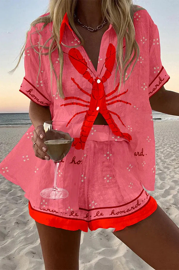 Dame Korte Strandkjole Sommerstil 0