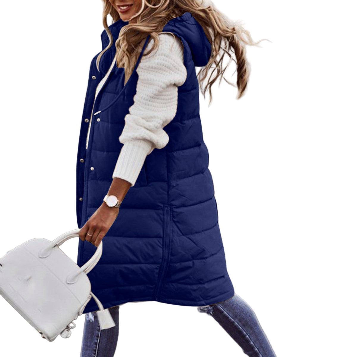 Dame Lang Hettegenser Urban Stil 0