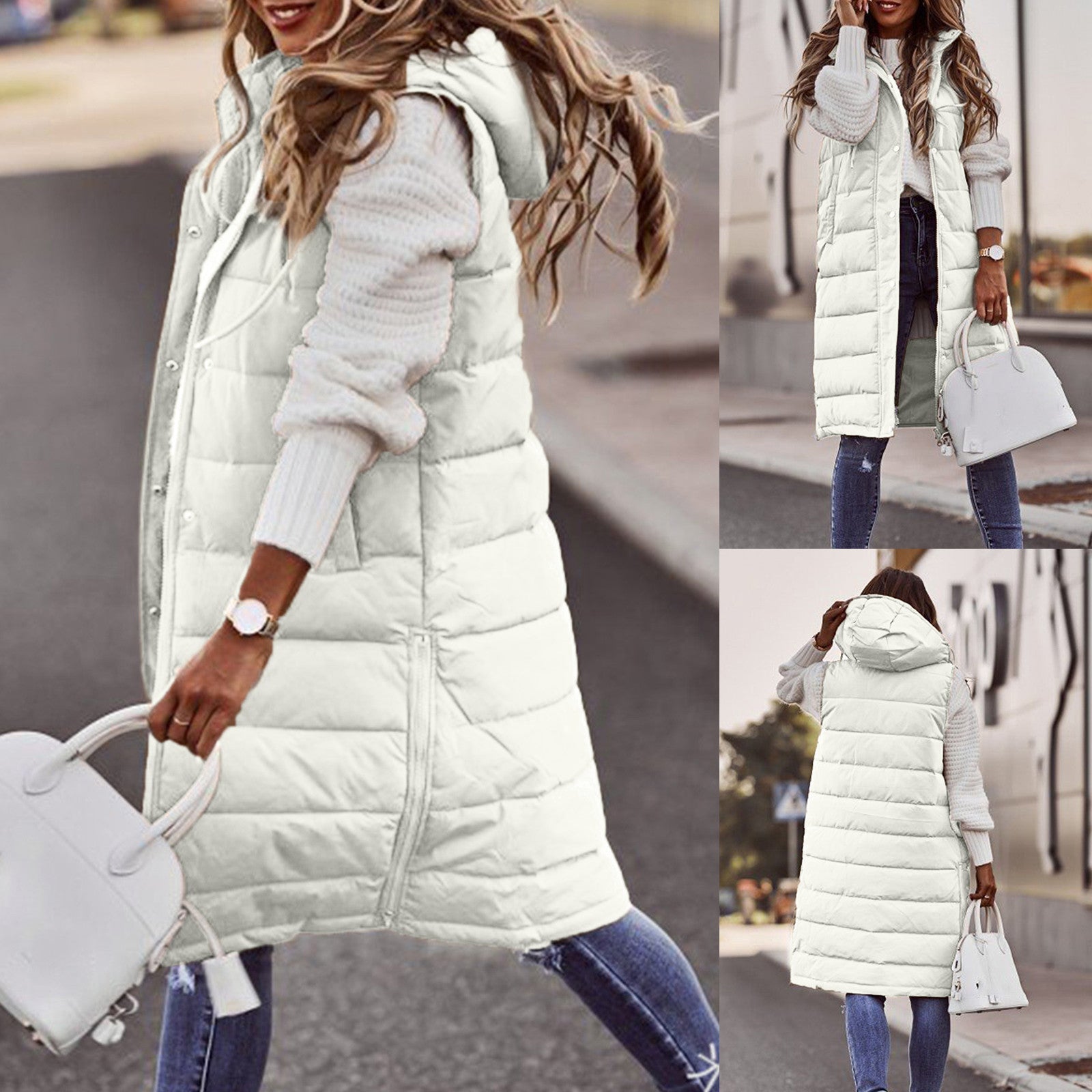 Dame Lang Hettegenser Urban Stil 5