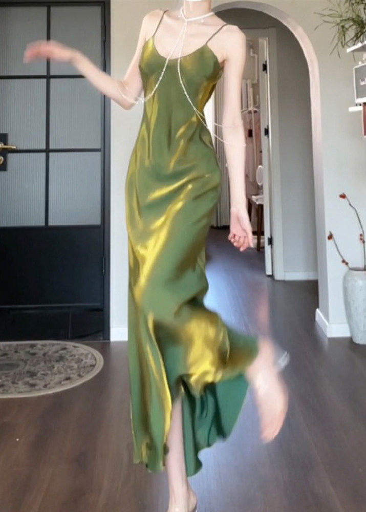 Dame Lang Sundress U-hals 0
