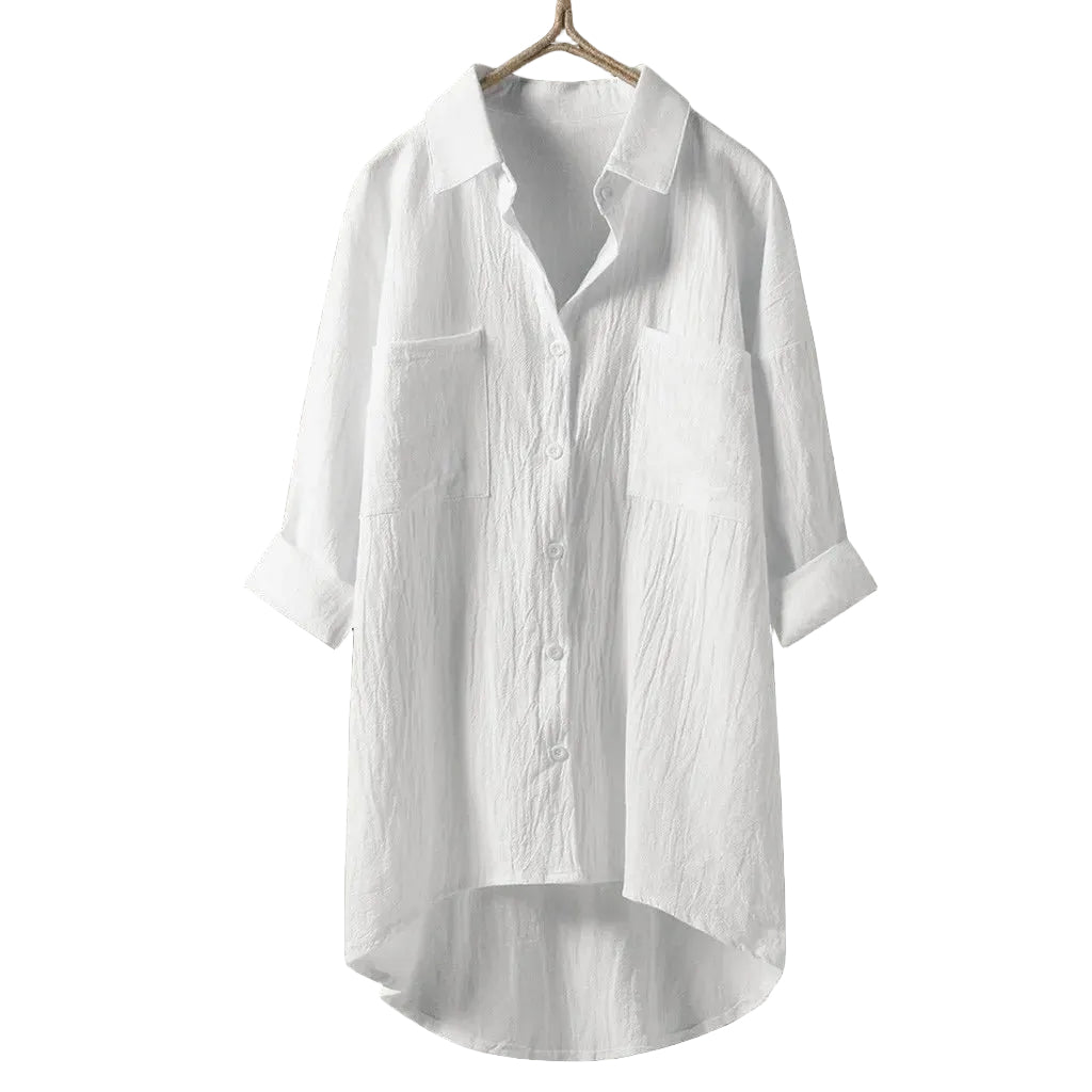 Dame Langermet Bluse Avslappet Stil 0