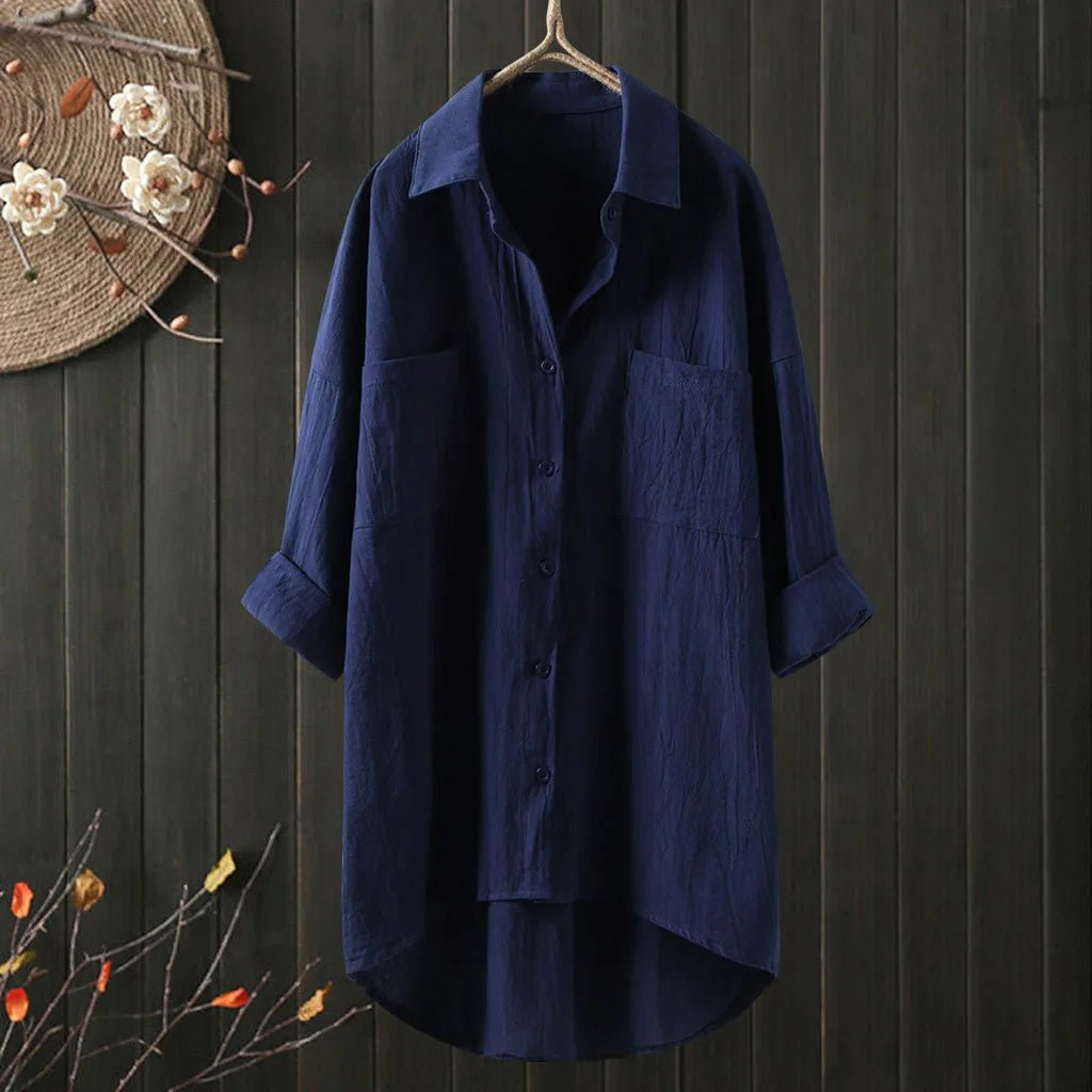 Dame Langermet Bluse Avslappet Stil 5