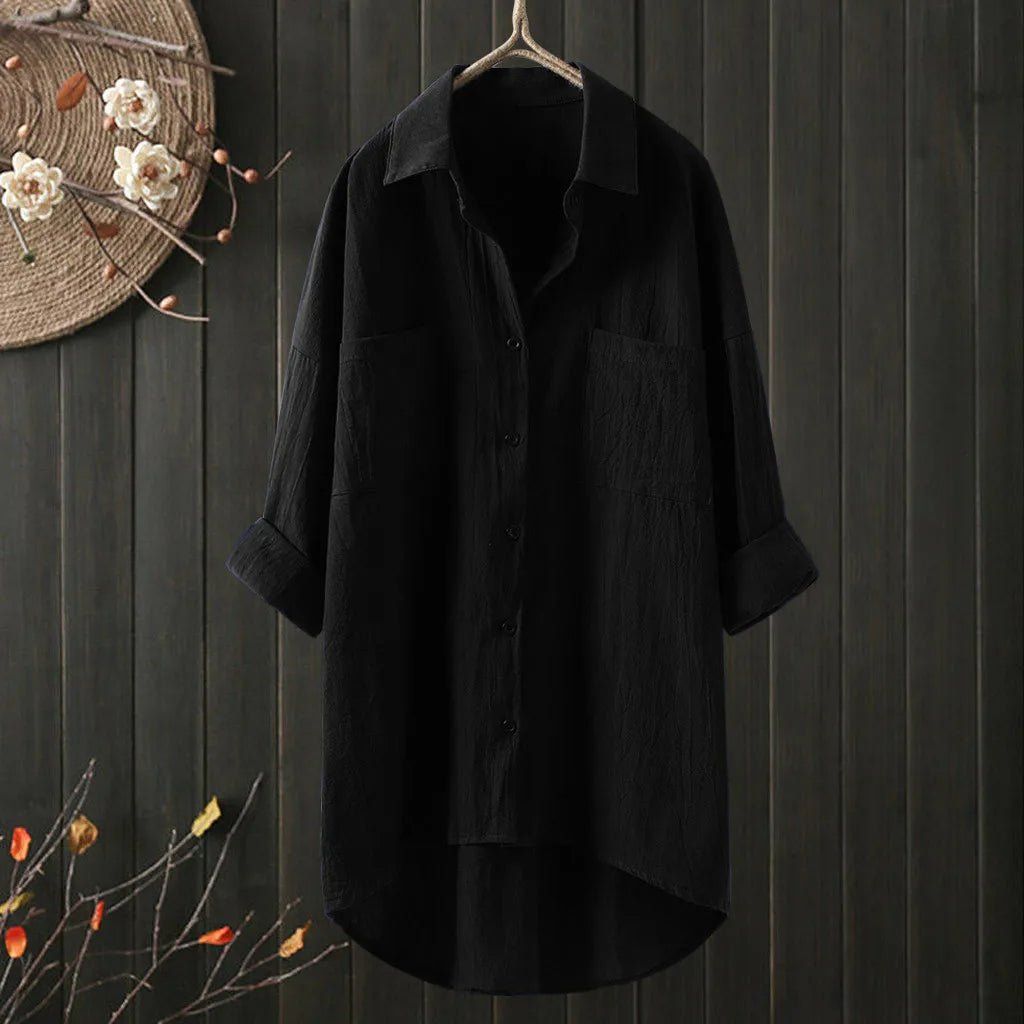 Dame Langermet Bluse Avslappet Stil 8