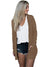 Dame Langermet Strikket T-skjorte Cardigan 0