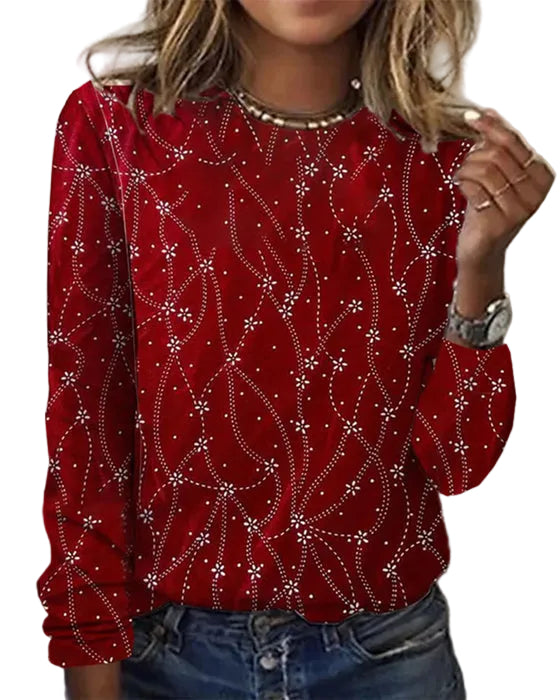 Dame Langermet Topp Trendy 0