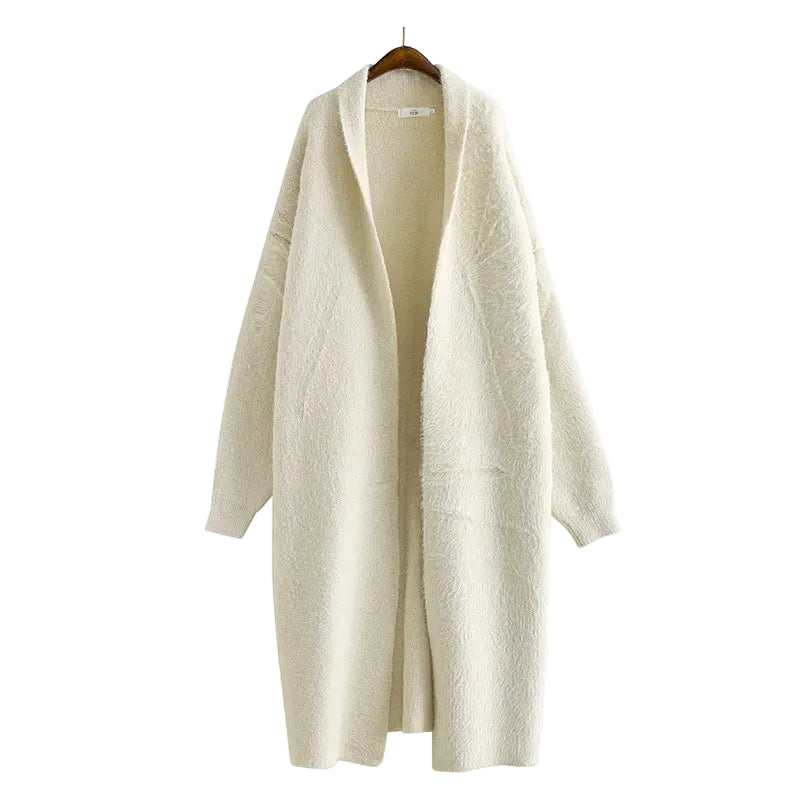Dame Langline Åpen Cardigan 0
