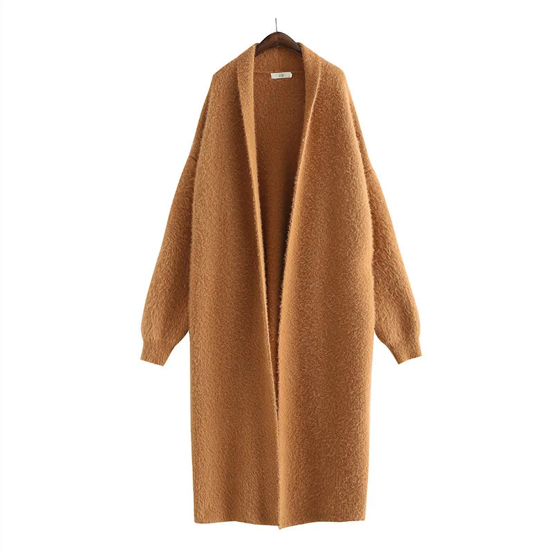 Dame Langline Åpen Cardigan 2