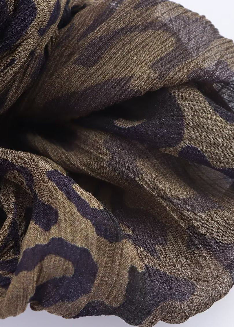 Dame Lanternebukser med Leopardmønster Sommerstil 2