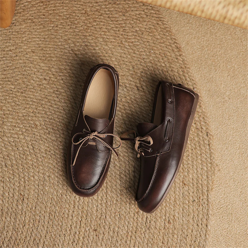Dame Loafers Flats Komfortable 9