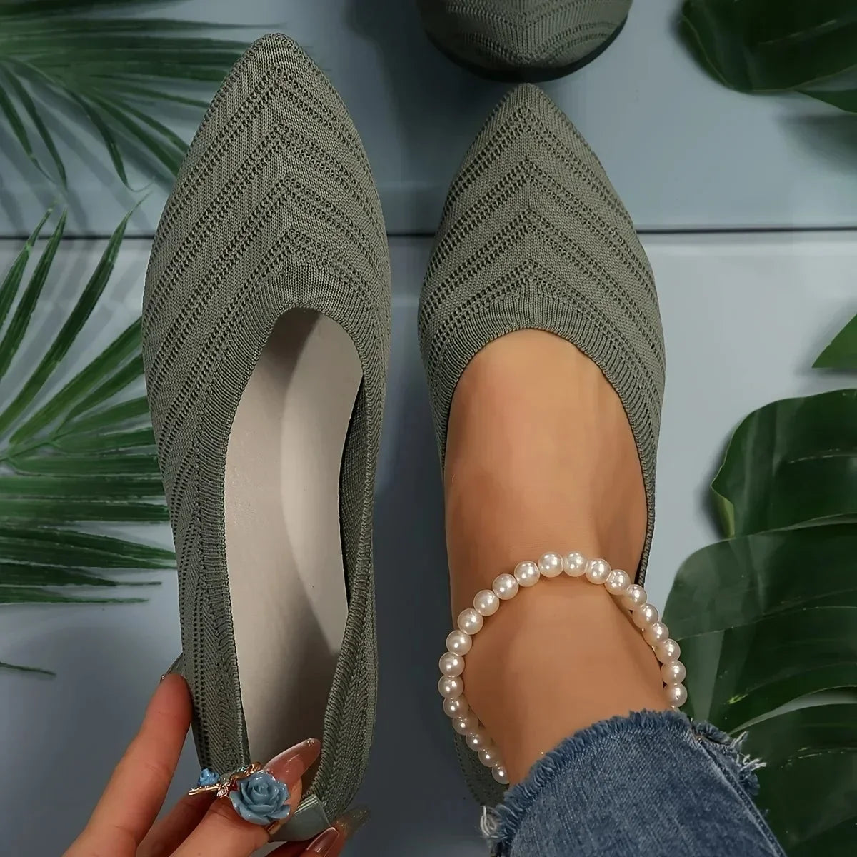 Dame Loafers Slip-On Sko 8