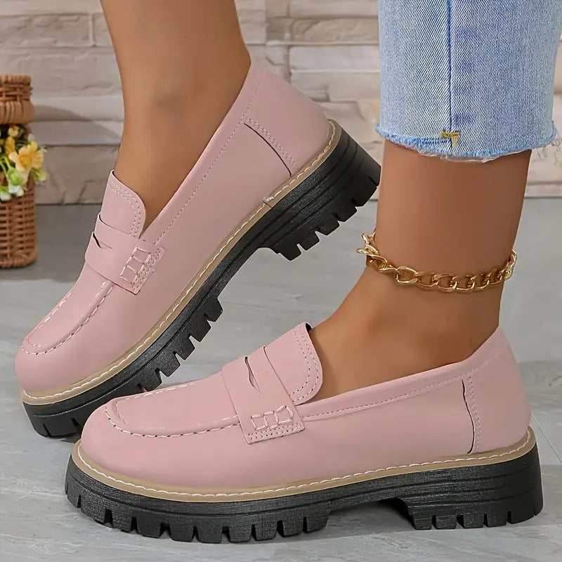 Dame Loafers med Chunky Såle 1