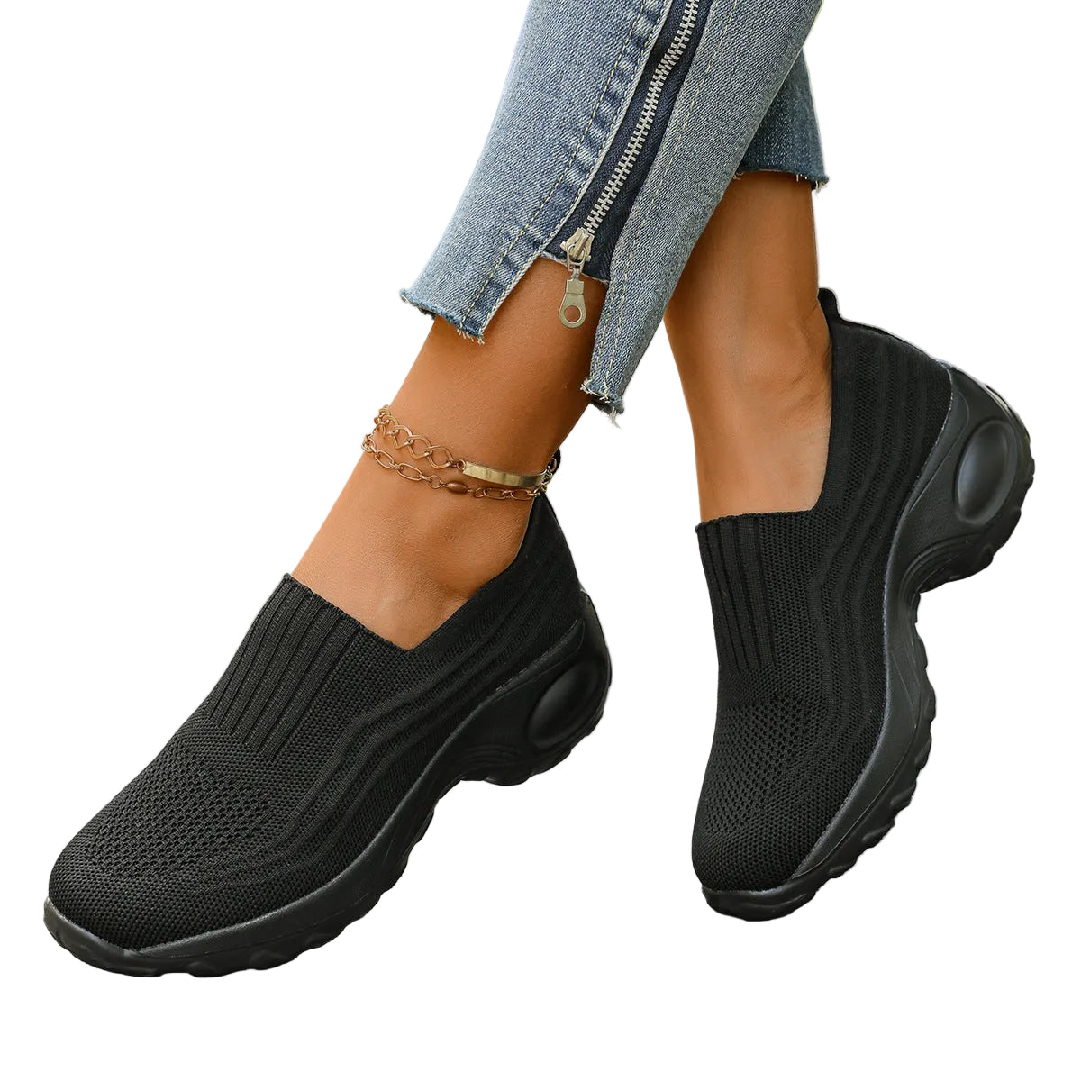 Dame Løpesko Slip-On Pustende Design for Hverdagsbruk 0