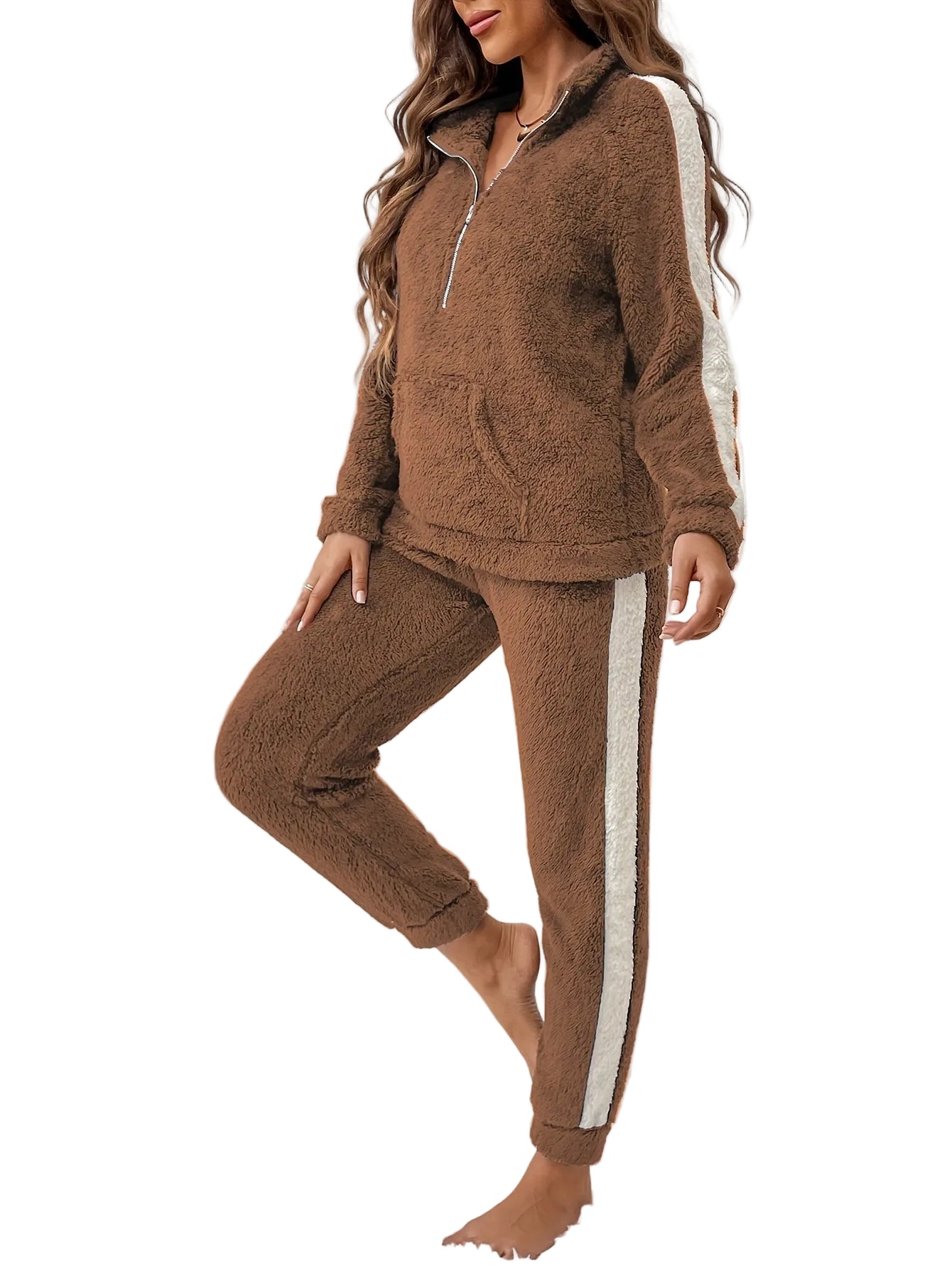 Dame Lounge Pyjamassett med Trendy Design 0