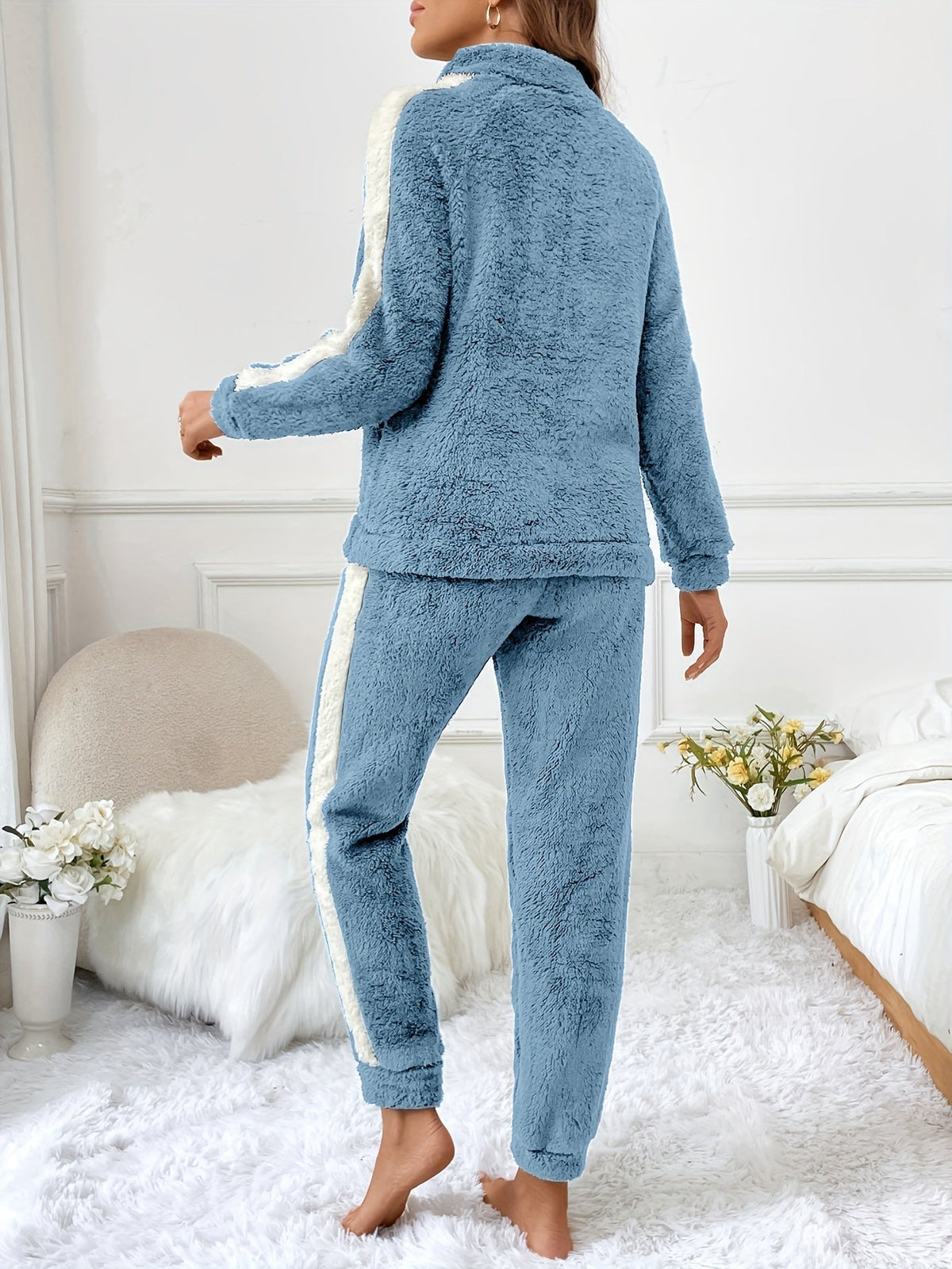 Dame Lounge Pyjamassett med Trendy Design 5