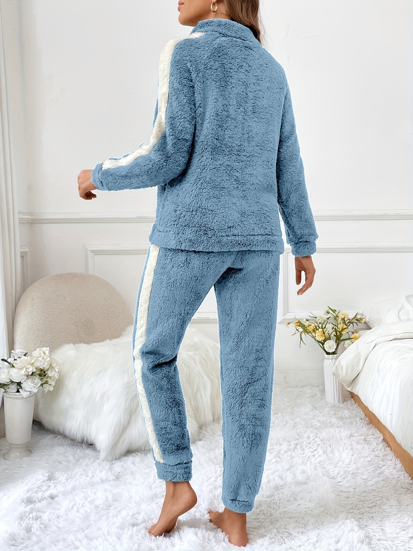 Dame Lounge Pyjamassett med Trendy Design 5