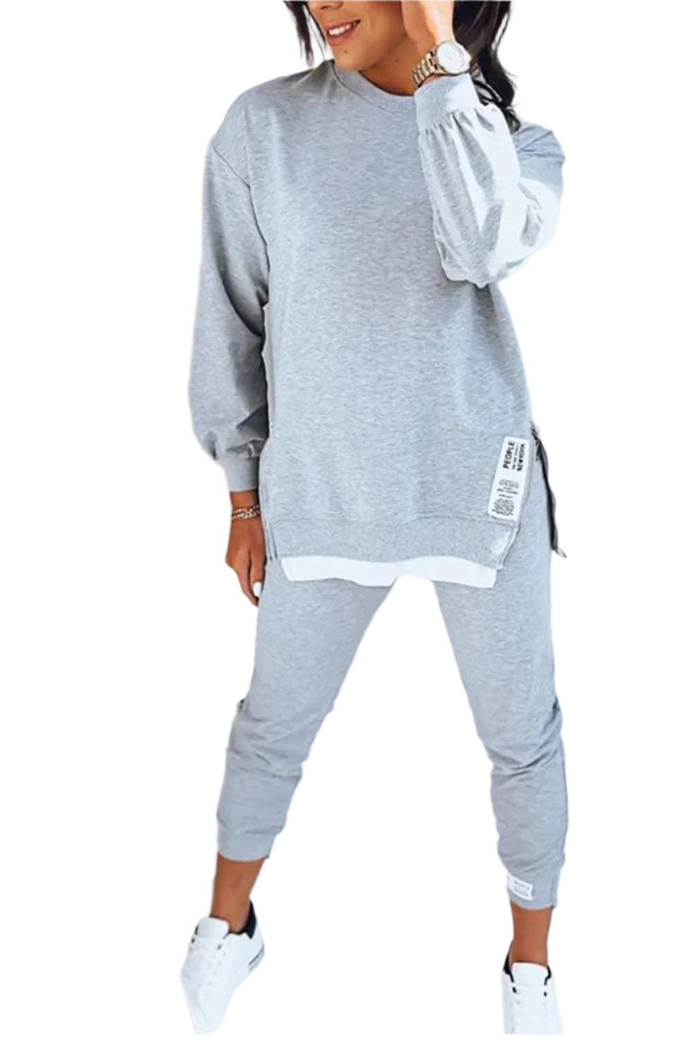 Dame Loungewear To-delt Sett Komfortabelt Design 0