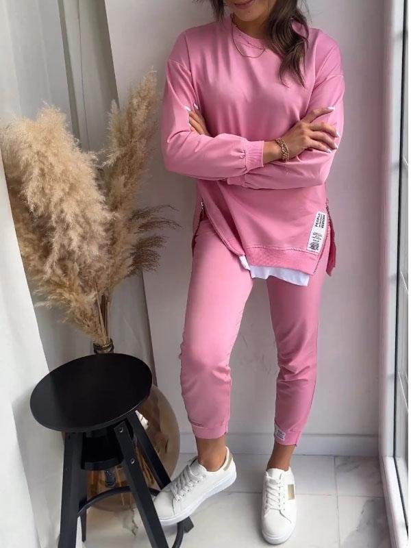 Dame Loungewear To-delt Sett Komfortabelt Design 1