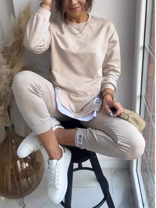 Dame Loungewear To-delt Sett Komfortabelt Design 6