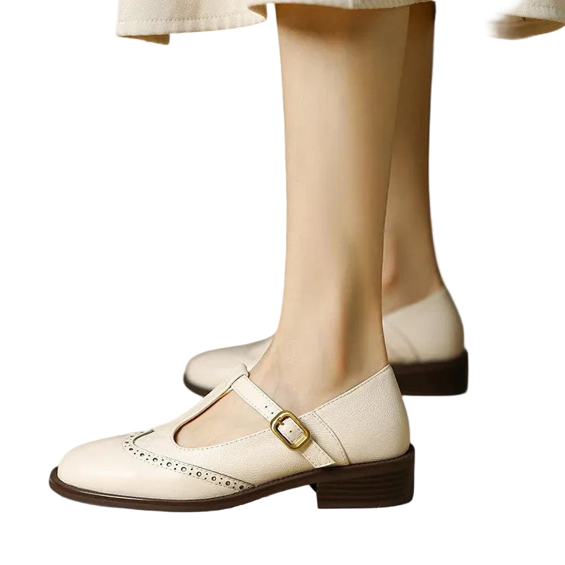 Dame Mary Jane Sko med Spenne 0