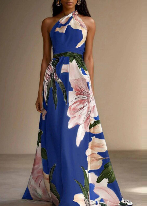 Dame Maxi Kjole Asymmetrisk Design 3
