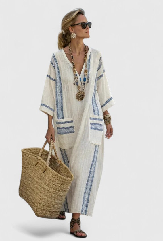 Dame Maxi Kjole Klassisk Stil 4
