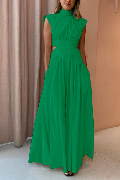 Dame Maxi Kjole med Cut Out Detaljer 1